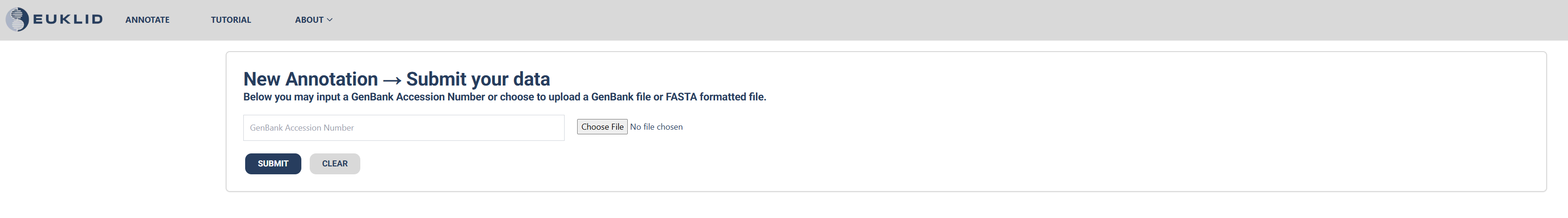 Submitting Your Data